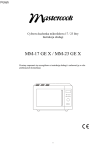 Mastercook MM-17 GE X Instruction manual