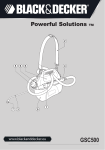 Black & Decker GSC500 Instruction manual