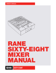 Rane SIXTY-EIGHT Owner`s manual