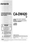 Aiwa CA-DW420 Specifications