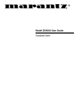 Marantz SD4050 User guide