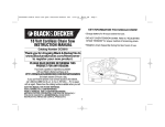 Black & Decker CCS818 Instruction manual