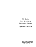 Magnum Energy MS Series Operator`s manual
