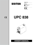 Miller Electric UPC 838 Specifications