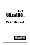 Promise Technology Ultra100 TX2 User manual