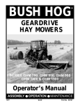 Bush Hog GHM 1900 Operator`s manual