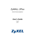 ZyXEL Communications ZyWALL 2Plus User`s guide