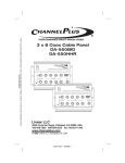 Channel Plus DA-550HHR Instruction manual