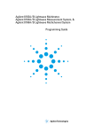 Agilent Technologies Agilent 8166A Programming instructions