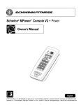 Schwinn MPower Console V2 Specifications