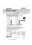 Sharp HT-SL77 Operating instructions