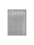 Clarion TTX005 Product specifications