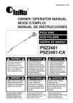 Zenoah PSZ2401-CA Specifications
