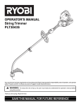 Ryobi PLT3043S Operator`s manual