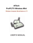 AITech ProPC/TV Wireless User`s manual