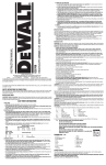 DeWalt D28700 Instruction manual