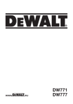 DeWalt DW771 Technical data