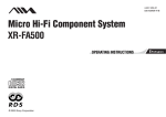 Aiwa XR-HG2MDEZ Operating instructions