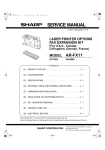 Sharp AR-FX11 Specifications