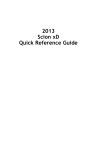 Scion xB 2013 Owner`s manual