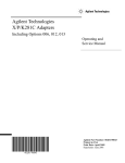 Agilent Technologies X/P/K281C Service manual