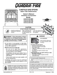 Quadra-Fire Direct Room CASTILE-GAS-CWL Owner`s manual