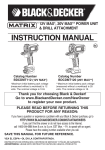 Black & Decker BDCDMT112 (12V MAx*) Instruction manual