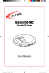 Califone CD102-PLC User manual