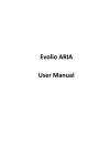 Evolia ARIA User manual