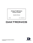 Daktronics All Sport 5000 Specifications