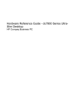 HP 7800 Hardware reference guide