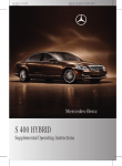 Mercedes-Benz 2010 S 400 Hybrid Operating instructions