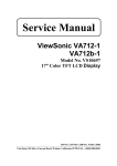 ViewSonic VA712b-2 Service manual