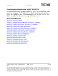 Moxi 3012 Troubleshooting guide