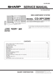 Sharp CD-XP120W Service manual