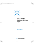 Agilent Technologies U3606B User`s guide