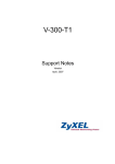 ZyXEL Communications V300 User`s guide