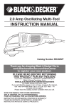 Black & Decker BD200MT Instruction manual