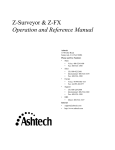 ashtech Z-FX Technical data