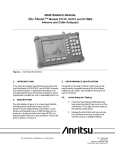 Anritsu S113C User`s guide