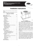 Carrier 50GL-A Instruction manual