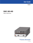 Extron electronics DSC HD-HD User guide