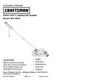 Craftsman 79653 - 12 Amp Edger Instruction manual