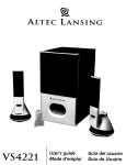 Altec Lansing VS4221 User`s guide