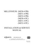 Cornelius MJ30-4 PC Service manual