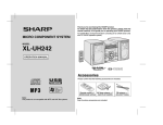 Sharp XL-UH242 Operating instructions