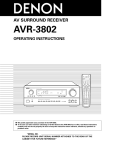 Daewoo FR-3802 Operating instructions
