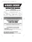 Black & Decker TR016 Instruction manual