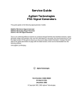 Agilent Technologies E8257C PSG Specifications