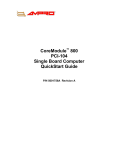 Ampro Corporation COREMODULE PCI-104 Specifications